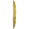 Ekena Millwork Spiral Ceiling Medallion (Fits Canopies up to 4"), Hand-Painted Rich Gold, 25 1/4"OD x 4"ID x 2"P CM25SPRGS - alternate 2